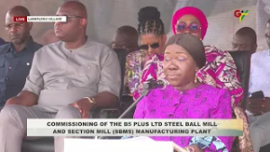 Minister for Trade,  Elizabeth Ofosu-Agyare Speaks at the Commissioning of B5 Plus Ltd’s SBMS Plan