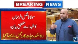 Rana Sikandar Hayat Condemns Maulana Fazlur Rehman’s Statement on Shuhada - 24 News HD