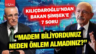 7 questions from CHP Chairman Kılıçdaroğlu to Minister Mehmet Şimşek! "If you knew about it..."