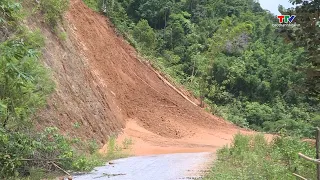 Continuing to Repair Landslide Sites to Ensure Traffic Flow | Thanh Hoa Television
