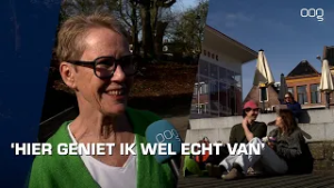 Groningers op terras en in het Noorderplantsoen: het is lente!