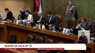Sesión Especial de Sala N°70 - Miércoles 23 septiembre 2026