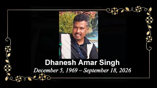 Death Announcement - Dhanesh Amar Singh