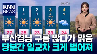 Cloudy then Clearing in Busan and Gyeongnam... Wide Temperature Fluctuations Expected for a While...