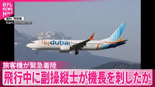 【緊急着陸】UAEからイスラエル行き旅客機  飛行中に副操縦士が機長を刺したか
