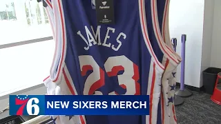 Fans line up for chance to buy LeBron James 76ers jerseys in Philadelphia