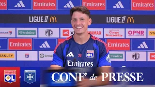 Felix Bacher avant OL-AJ Auxerre : "Je suis heureux de mes premiers matchs"