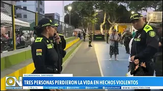 Three deaths in violent weekend in Bucaramanga