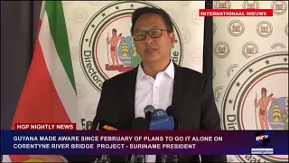 Guyana informed since February that Suriname wants to self-finance Corantijn Bridge