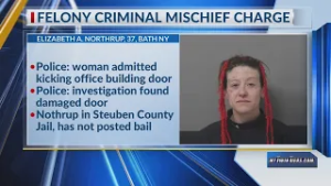 Police: Bath woman arrested for damaging Steuben County Office Building