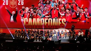 'World champions!': Spain lift trophy in World Cup victory celebration
