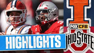 Illinois Fighting Illini vs No. 7 Ohio State Buckeyes Highlights 🏈 FOX College Football