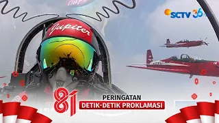 Atraksi Jupiter Aerobatic Team di Atas Istana Merdeka | 81th Peringatan Detik Detik Proklamasi