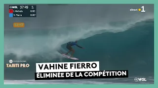 Tahiti Pro 2026: Vahine Fierro eliminated from the competition