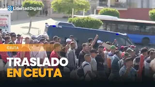 Footage of the eviction and transfer of migrants in Ceuta