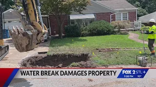 Northwoods family seeks help after water main repair destroys driveway