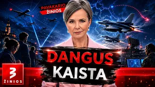 Oro pavojus Baltijos šalyse: dėl kovinių dronų kilo NATO naikintuvai