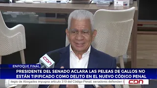Senate President clarifies that cockfighting is not classified as a crime in the new Penal Code