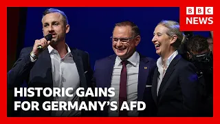Germany's far-right AfD hails big victory in east, but falls short of majority | BBC News