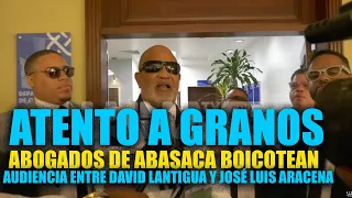 ATTENTION TO THE DETAILS: ABASACA lawyers boycott hearing: DAVID LANTIGUA VS. JOSÉ LUIS ARACENA