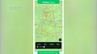 Pilot's flight path recreates Mona Lisa over Arkansas, Oklahoma
