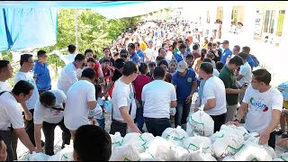 Medical mission at relief goods distribution, isinagawa ng INC sa Mahayahay Elementary School