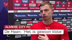 De Haan na verlies tegen Cambuur: "We moeten kijken waar het mis ging"
