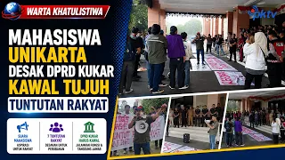 Mahasiswa Unikarta Desak DPRD Kukar Kawal Tujuh Tuntutan Rakyat