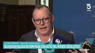 Perrone denunció que el auto de Pérez Bonavita fue bloqueado por funcionario del Poder Legislativo