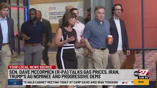 Senator McCormick talks gas prices, Iran, Trump's ag nominee, and progressive Dems