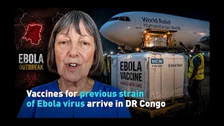 Vaccines for previous strain of Ebola virus arrive in DR Congo
