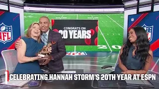 Hannah Storm receives a special surprise to celebrate her 20th anniversary at ESPN 🎉👏 | SportsCenter