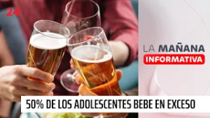 Estudio revela que el 50% de los adolescentes bebe en exceso | 24 Horas TVN Chile