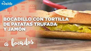 BITES: Sandwich with truffled potato omelet and ham