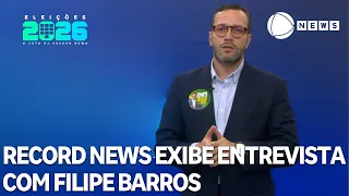 2026 Elections: Record News airs interview with Filipe Barros (PL/PR)