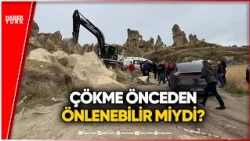 Why did the fairy chimneys collapse in Cappadocia?