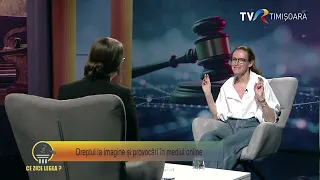 The Right to Image and Online Challenges, with Andreea Verteș #WhatTheLawSays @TVRTM