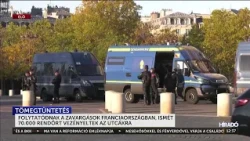 Folytatódnak a zavargások Franciaországban, ismét 70 ezer rendőrt vezényeltek az utcákra - HírTV