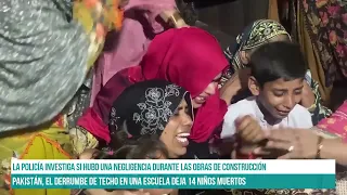 Pakistán. El Derrumbe de techo en una escuela deja 14 niños muertos #canal7salta