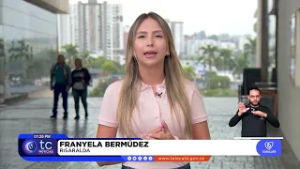 Franyela Bermúdez en el espacio informativo #PerfilesDeLaDemocracia en Telecafé Noticias