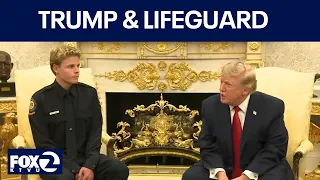 WATCH: Trump congratulates Santa Cruz lifeguard | KTVU