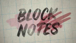 Block Notes Friday, September 18, 2026