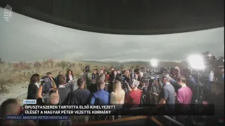 Ópusztaszeren tartotta első kihelyezett ülését a Magyar Péter vezette kormány