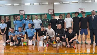 School students vs. border guards! A friendly futsal match
