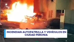Unrest in Peronia leaves police cruiser torched following arrest of man accused of sexual abuse