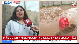 Familia de La serena afectada por el sistema frontal: “la lluvia se llevó todo”