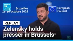 REPLAY: Ukraine's Zelensky holds presser in Brussels • FRANCE 24 English