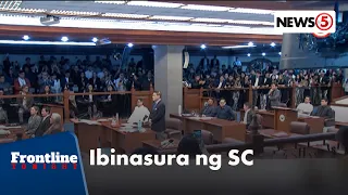Petisyon vs. June 3 session ng Senado, ibinasura ng SC | Frontline Tonight