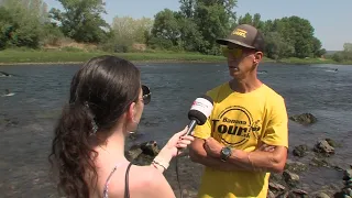 Splavovanie Váhu v Hlohovci