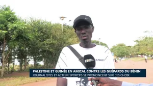 Palestine et Guinée en amical contre les Guépards du Bénin